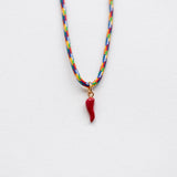 Cornicello necklace with thread gold