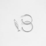 Diving barbouni earring charm silver