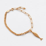 Diving barbouni necklace charm gold