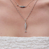 Diving barbouni necklace charm silver