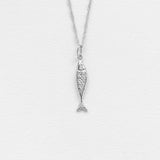 Diving barbouni necklace charm silver