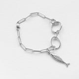 Diving barbouni necklace charm silver