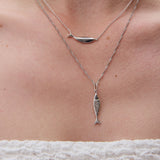 Diving barbouni necklace charm silver