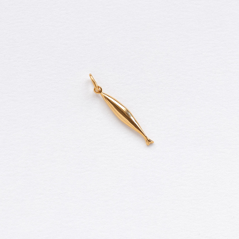 Diving sardela necklace charm gold