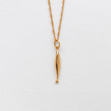 Diving sardela necklace charm gold