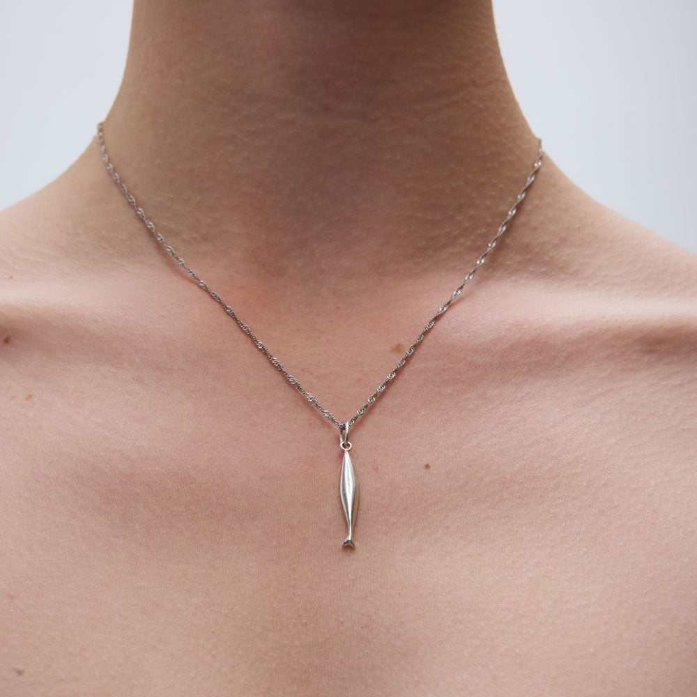 Diving sardela necklace charm silver