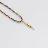 Diving sardela necklace with thread gold