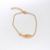 Diving tuna bracelet gold