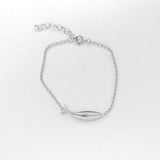 Diving tuna bracelet silver