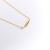 Diving tuna necklace gold