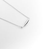 Diving tuna necklace silver