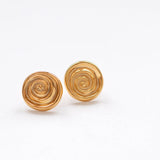 Spinning earrings gold
