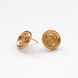 Spinning earrings gold