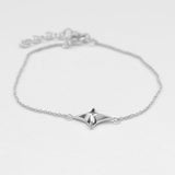 Gazing bracelet silver
