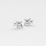 Gazing double earrings silver