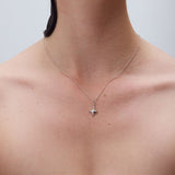 Gazing necklace silver