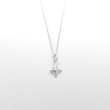 Gazing necklace silver