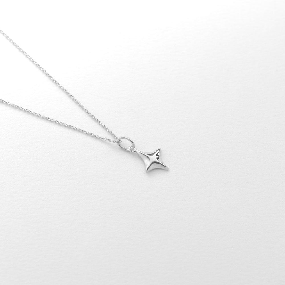 Gazing necklace silver