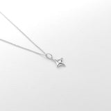 Gazing necklace silver