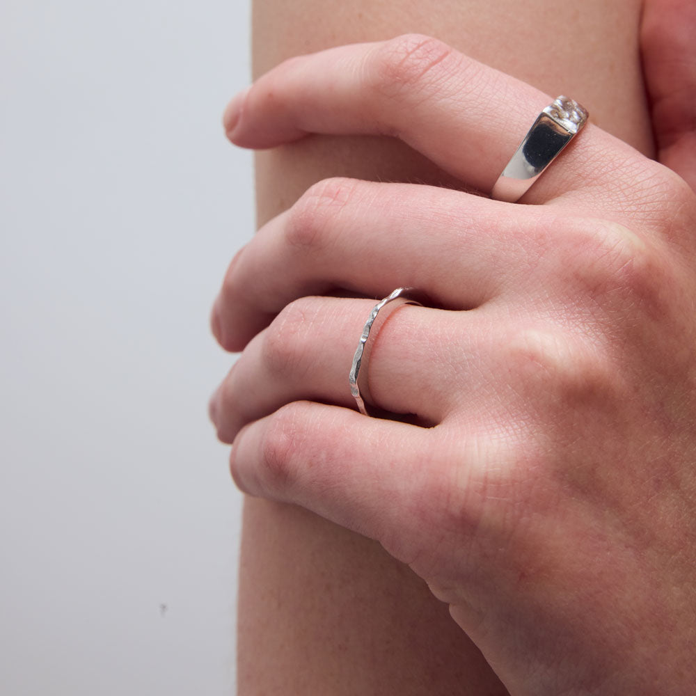 Hiking ring silver