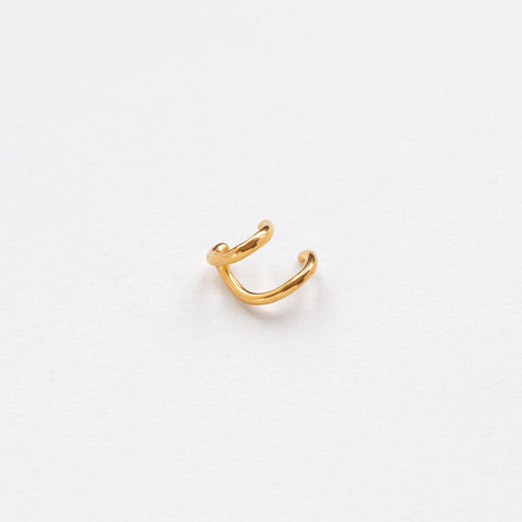 Hugging cuff earring gold