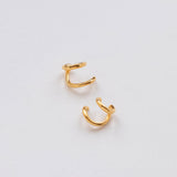 Hugging cuff earring gold