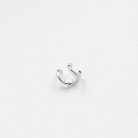 Hugging cuff earring silver