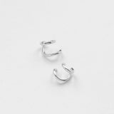 Hugging cuff earring silver