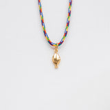 Lithrini necklace with thread gold