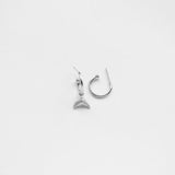 Mermaid earring charm silver