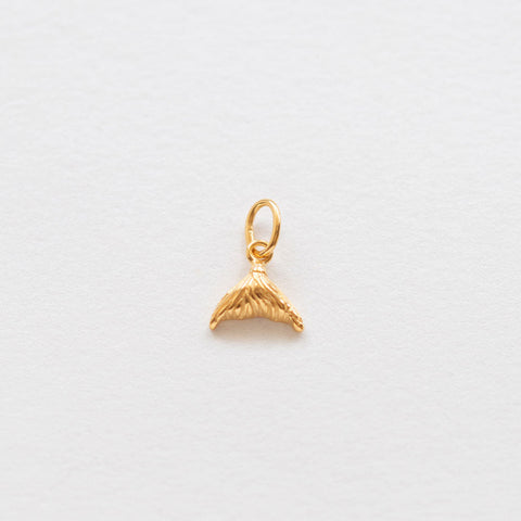 Mermaid necklace charm gold