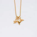 Tartaruga necklace charm gold
