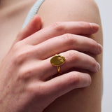 Sailing open ring gold