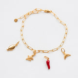 Stevie anklet gold