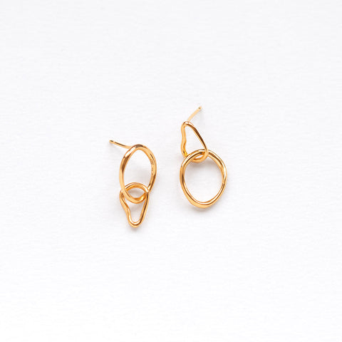 Strolling earrings gold