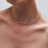 Strolling necklace silver