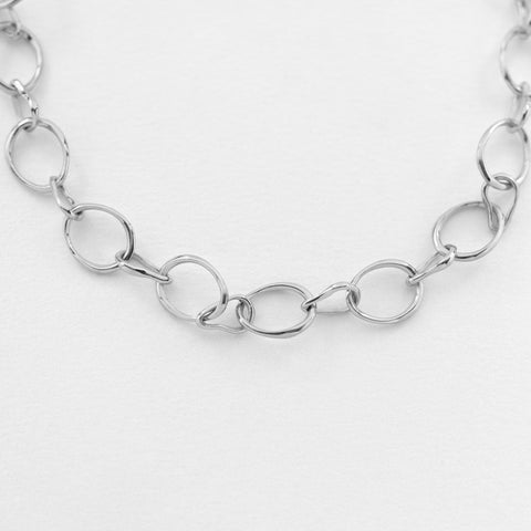 Strolling necklace silver