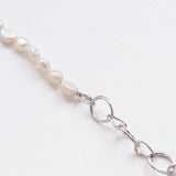 Strolling half&half bracelet silver
