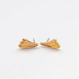 Surfing earrings gold