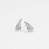 Surfing earrings silver
