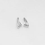Surfing earrings silver