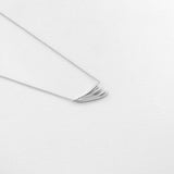 Surfing necklace silver