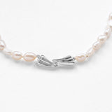 Surfing pearl necklace silver
