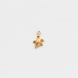 Tartaruga earring charm gold
