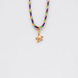 Tartaruga necklace with thread gold