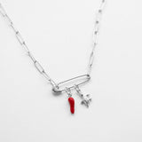 Vibing necklace silver