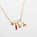 Vibing necklace gold