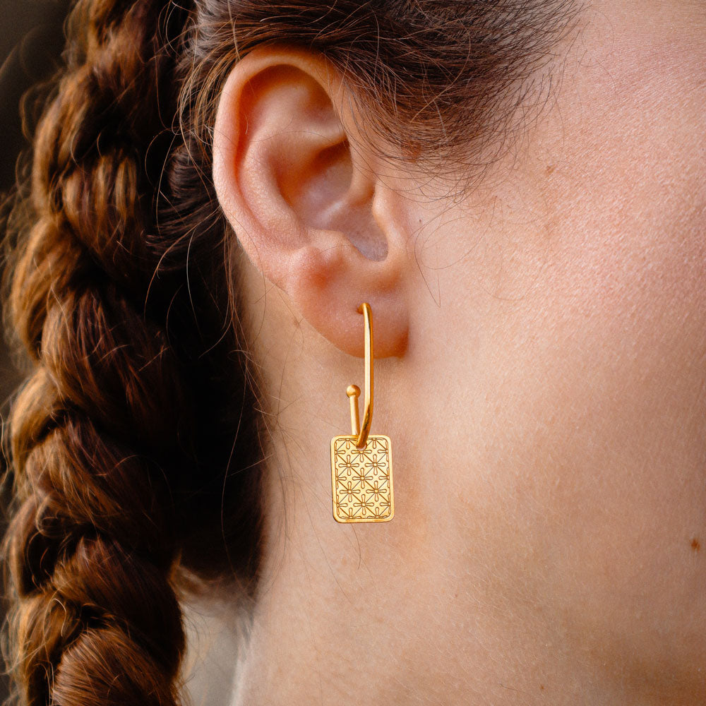 Αθήνα κέντρο Kypseli earring charm gold