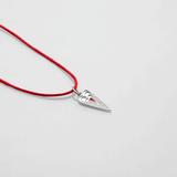 Μου'χεις Κλέψει την Καρδιά vol.II necklace with thread silver