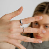 Vague ring silver